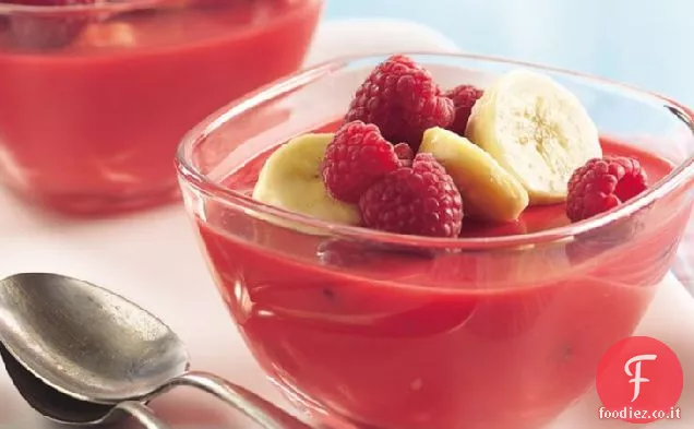 Insalata di yogurt al lampone e banana