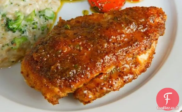Pollo glassato di acero e senape