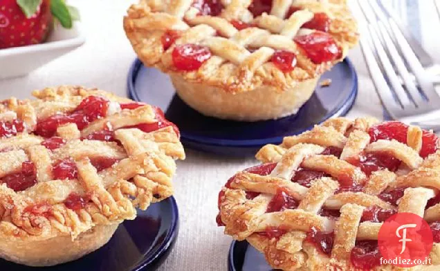 Mini fragola rabarbaro reticolo torte