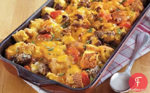 Casseruola per la colazione di Capodanno