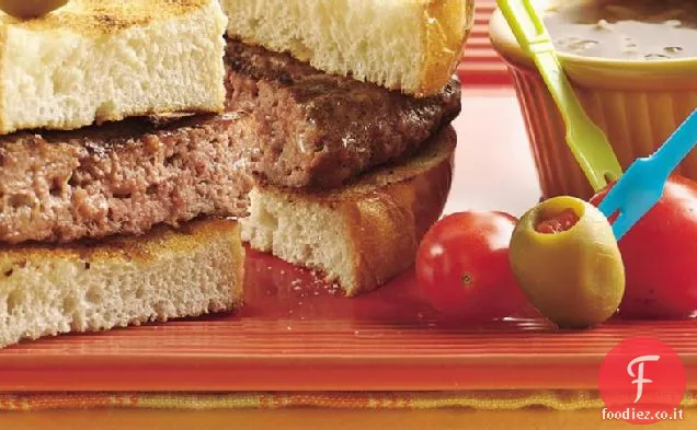 Hamburger alla griglia alla francese