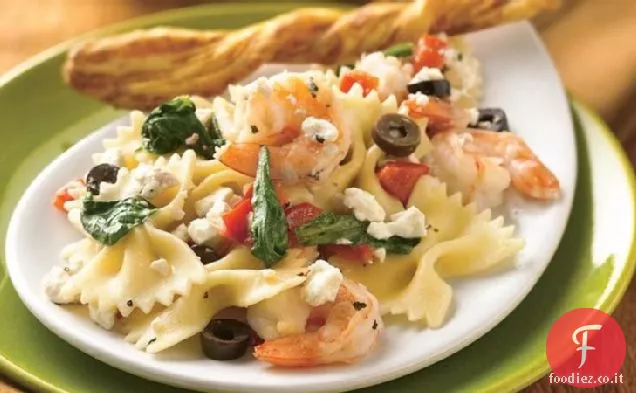 Pasta Mediterranea con Gamberi