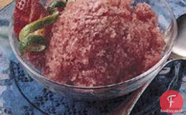 Ghiaccio alla fragola e lime