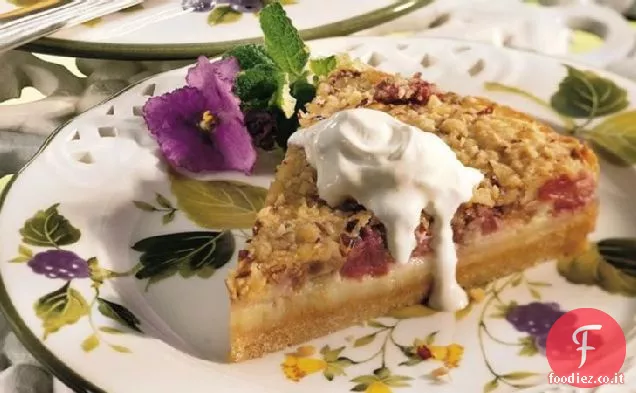 Crostata alla crema di rabarbaro