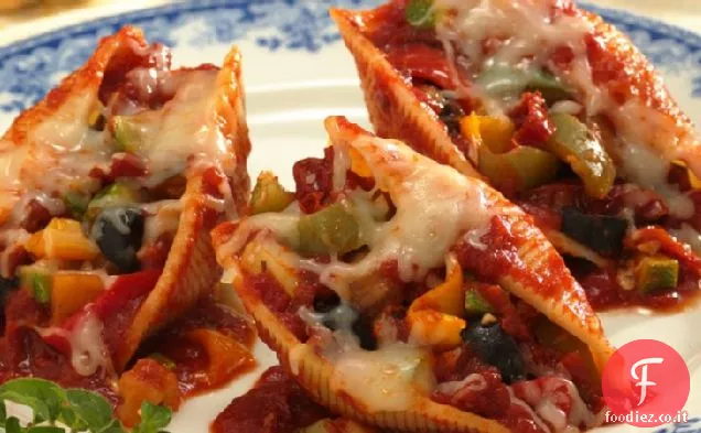 Ratatouille-Conchiglie ripiene