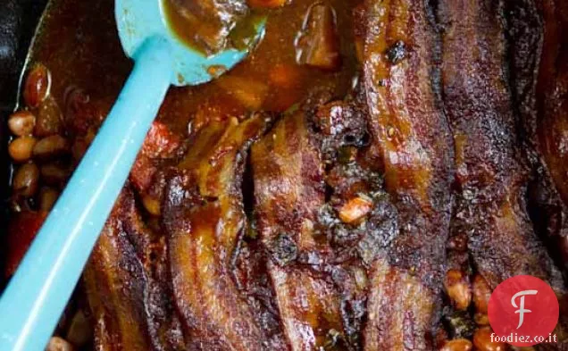 Famiglia Fagioli al forno con ananas e pancetta Ricette da