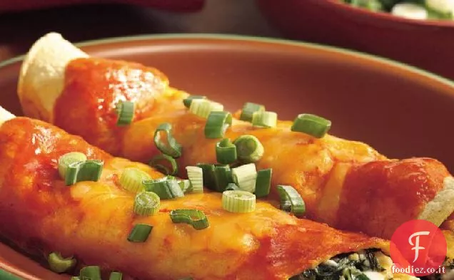 Enchiladas di spinaci cremosi