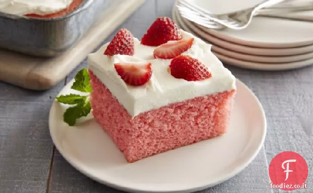 Fragole e torta alla crema