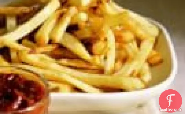 Patatine fritte con ketchup fatto in casa
