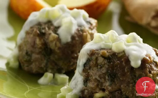 Mini Polpette greche con salsa Tzatziki