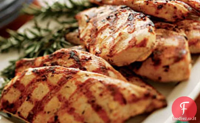 Moist senape-rosmarino pollo per una folla