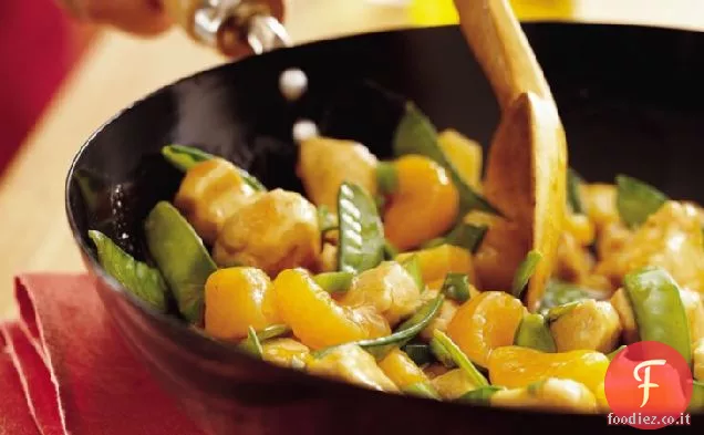 Pollo mandarino soffriggere