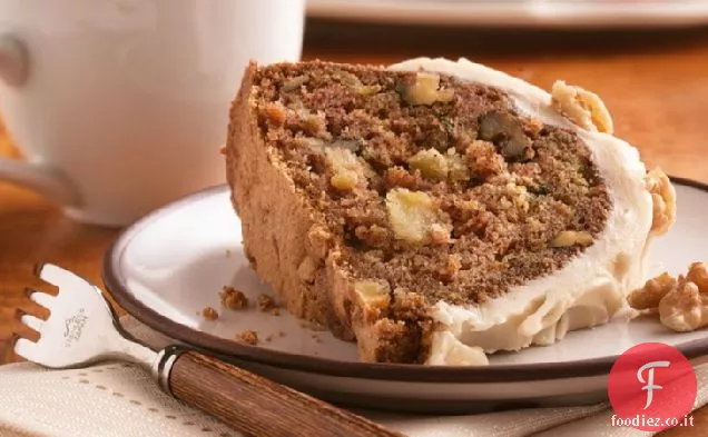 Torta di mele grossa con glassa al burro rosolata