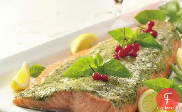 Filetto di Salmone al pesto