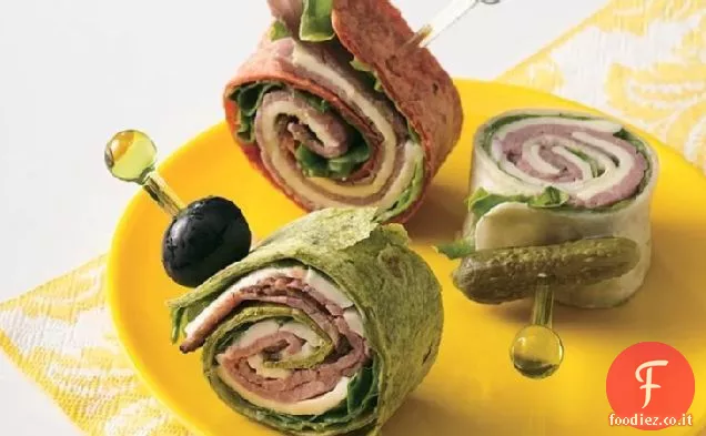 Roast Beef 'n Swiss Tortilla Roll-Up