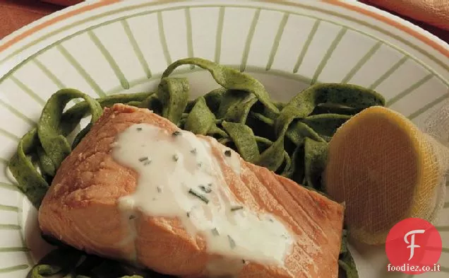 Salmone con salsa al Rosmarino