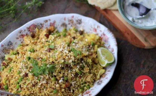 Pilaf vegetariano speziato Tempeh & Cavolfiore