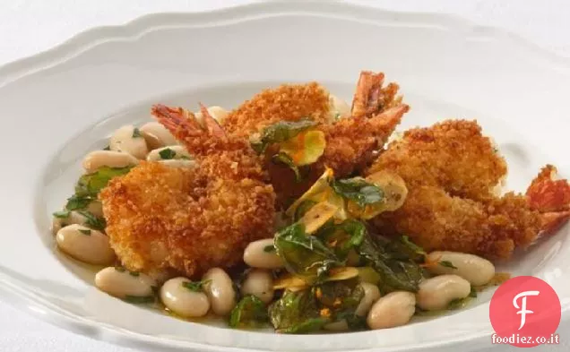 Gamberi arrabbiati con fagioli bianchi toscani