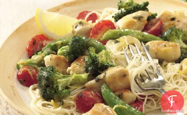 Pollo al limone Saltate in padella