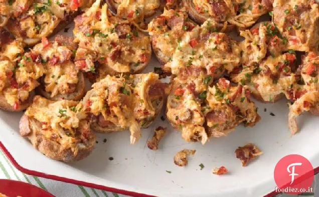 Piccante tre-formaggio pancetta morsi