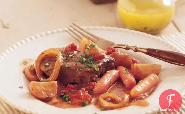 Slow-Cooker Bistecca svizzera e verdure