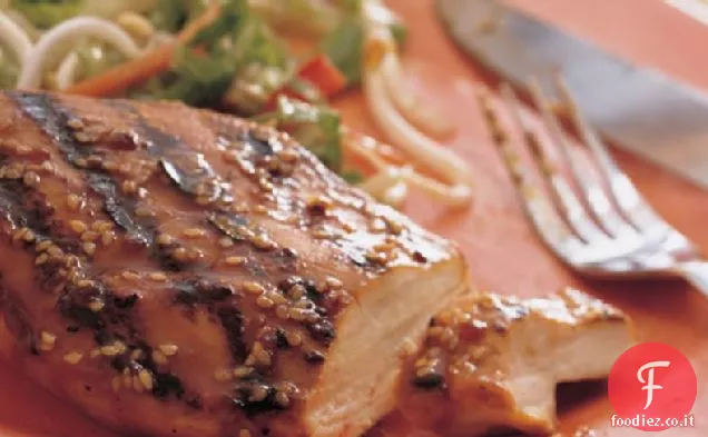 Pollo alla griglia di sesamo e zenzero