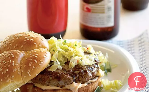 Hamburger Kimchi coreani