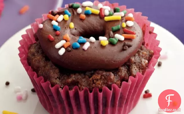 Cupcakes di ciambella al cioccolato
