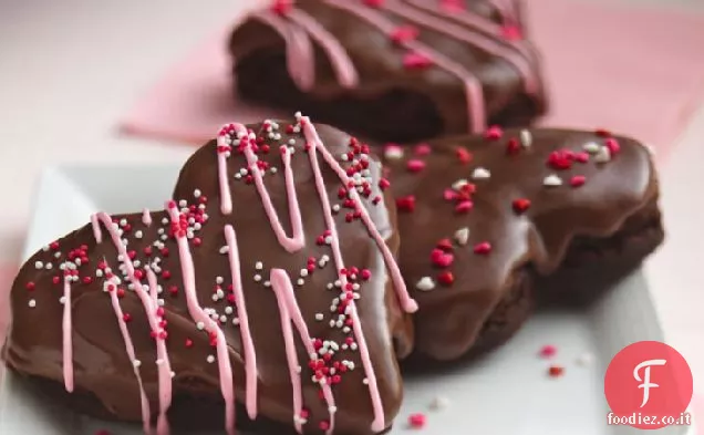 Cuori Brownie smaltati