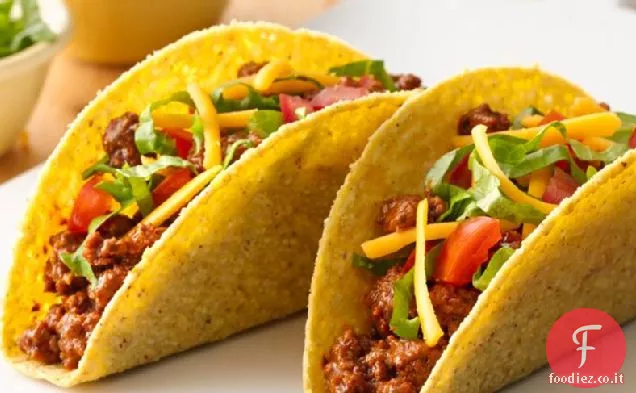 Tacos di manzo vegetariano