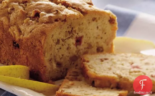 Pane di semi di lino pera-rabarbaro