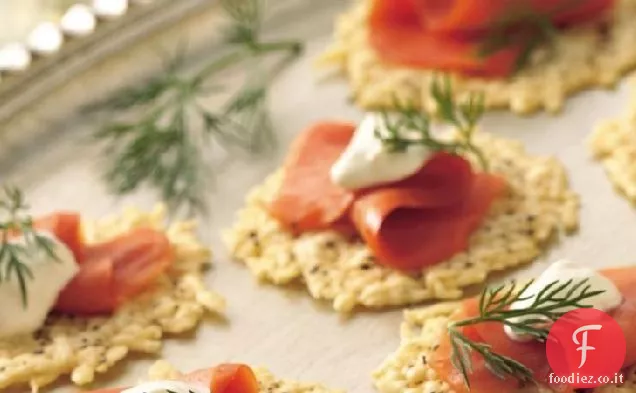 Giri di parmigiano con Lox