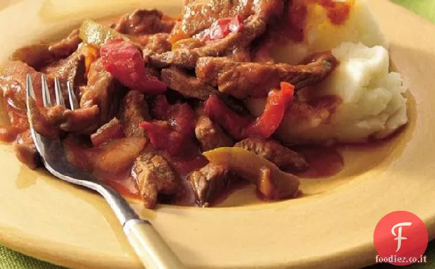 Manzo italiano senza glutine con purè di patate