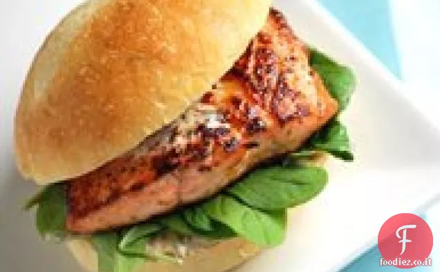 Panini al salmone alla griglia con Chipotle Mayo