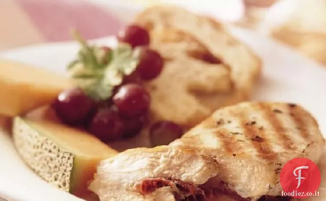 Prosciutto cotto alla griglia-Pollo ripieno