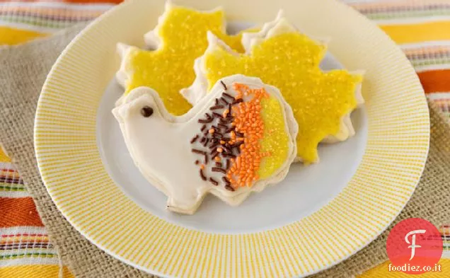 Biscotti di zucchero speziato con smalto di acero