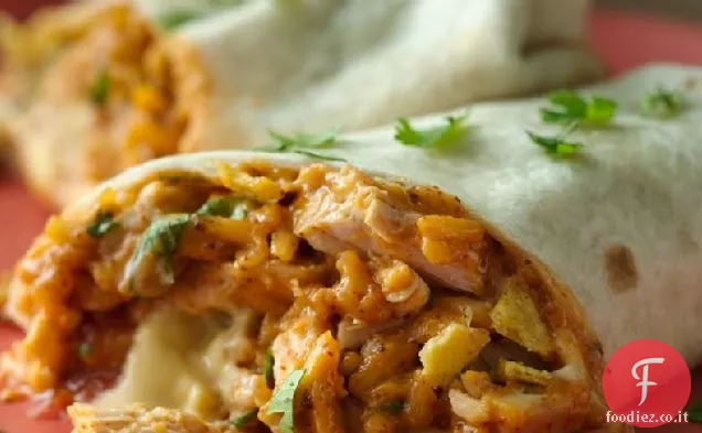 Burritos di pollo croccante