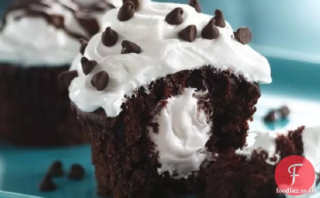 Cupcakes pieni di crema da sogno