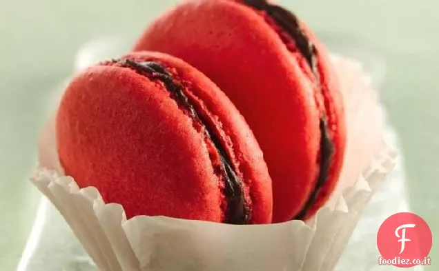 Amaretti francesi con Ganache al cioccolato agrodolce