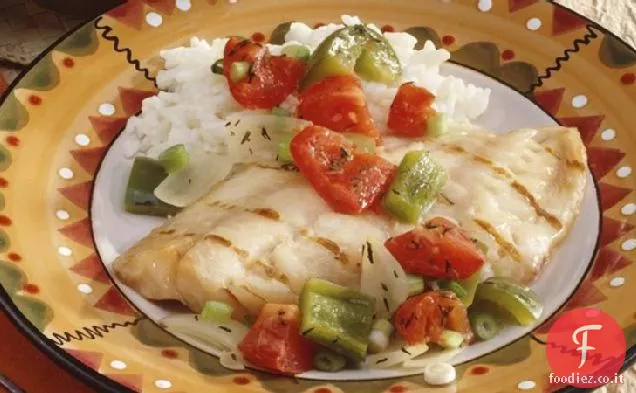Snapper con pepe verde e pomodoro