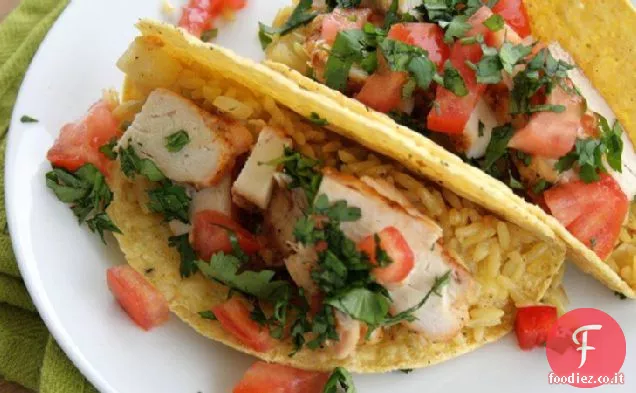 Fajita Pollo alla griglia Tacos ripieni