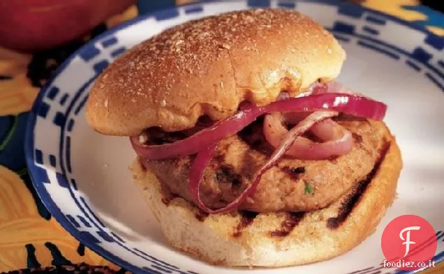 Hamburger alla griglia di parmigiano-tacchino