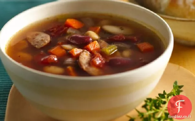 Zuppa di fagioli e Kielbasa