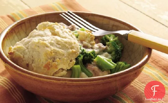 Broccoli e Tonno su biscotti