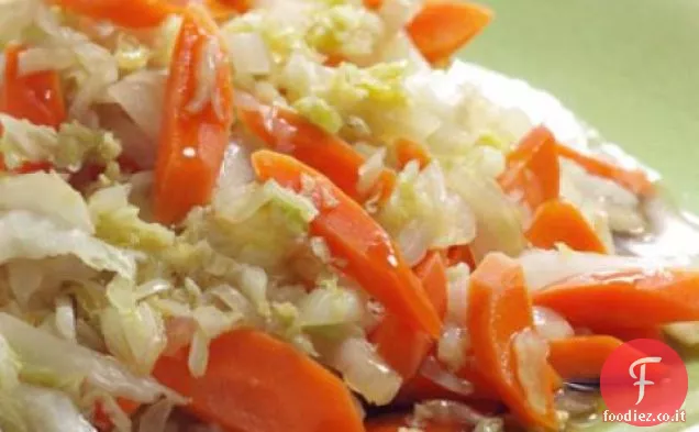 Napa Cavolo e carote con vino di riso Ricetta salsa di ostriche