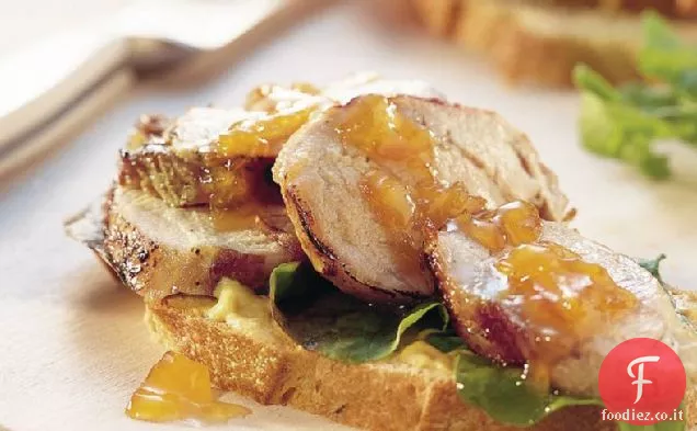 Panini al filetto di maiale alla griglia