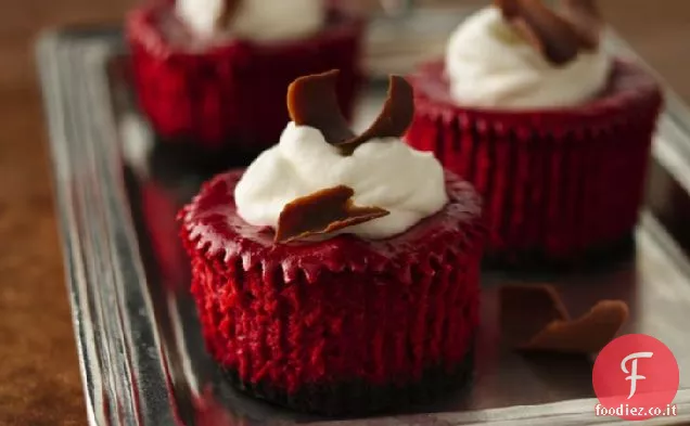 Mini Cheesecake di velluto rosso