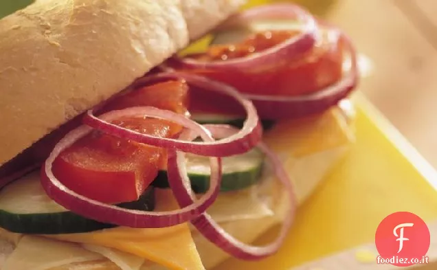 Panini con formaggio e verdure