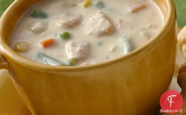 Formaggio Tonno-Zuppa di verdure