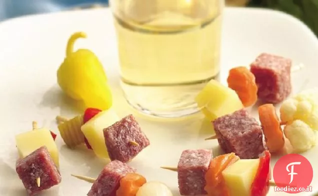 Piccoli morsi di carne e formaggio